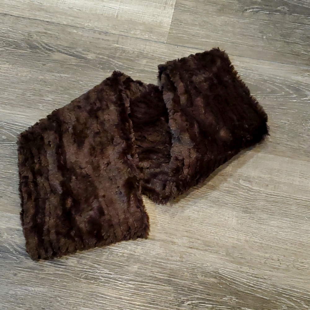 Cozy brown infinity scarf